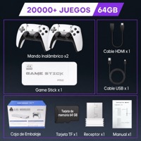 Consola Retro M15 Plus 2026 con 2 Mandos Inalámbricos 2,4 GHz